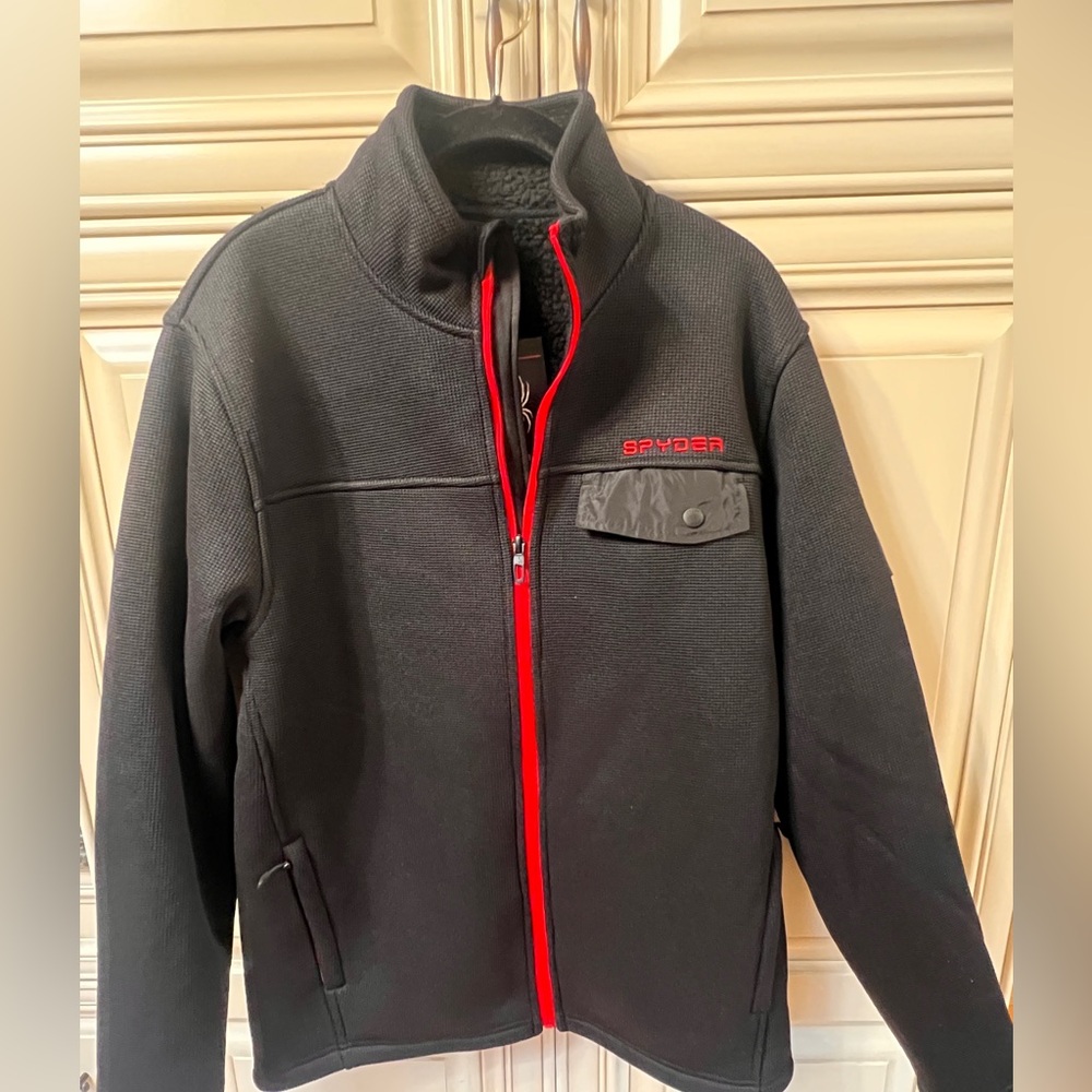 Spyder men's Jacket Black w/red accents